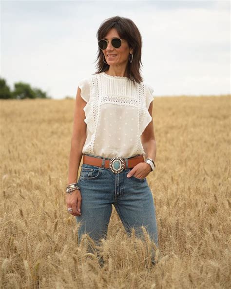 Patricia Pastor On Instagram Blusa Blanca Rom Ntica Y Jeans Que