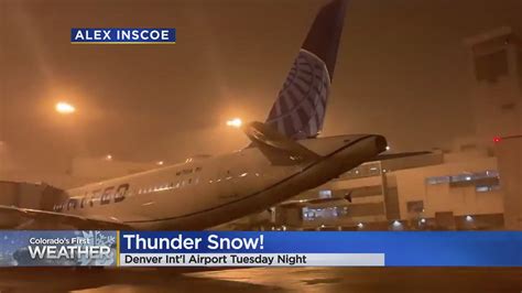 Video Thundersnow At Denver International Airport Captured On Camera