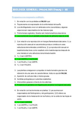 Examen Parcial Biolog A General Pdf