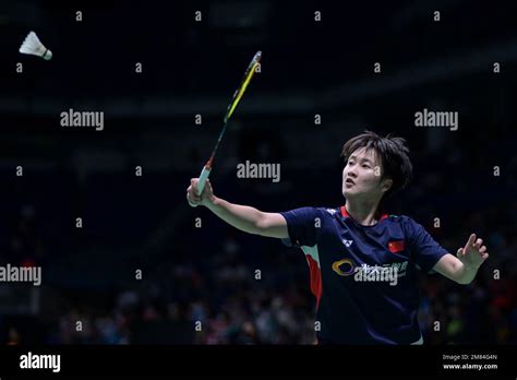 Kuala Lumpur Malaysia 12th Jan 2023 China S Chen Yufei Hits A