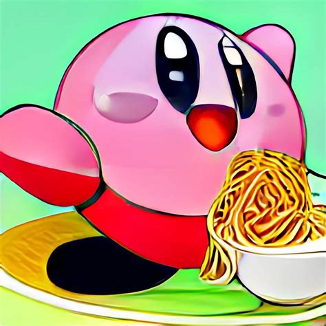 Kirby eating food AI prompts. So Adorbs : r/Kirby