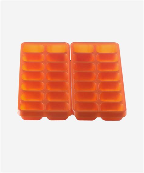 Ice Cube Tray- Orange (set of 2) | TidyHomz