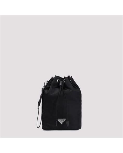 Prada Re Nylon Pouch Unica In Black Lyst