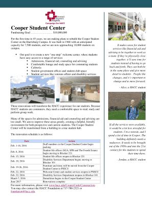 Fillable Online Cooper Student Center Fax Email Print Pdffiller