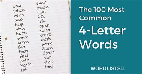 Common Letter Words