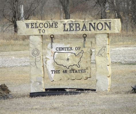 GEOGRAPHICAL CENTER - LEBANON, KANSAS