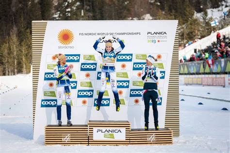 Ski De Fond Planica Ebba Andersson Sacr E Championne Du Monde Du