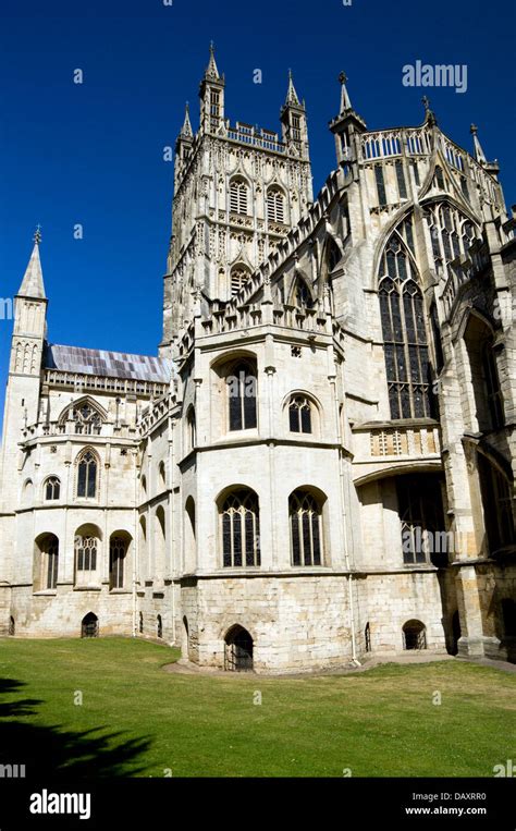 St Peters Cathedral Church, Gloucester, Gloucestershire, England Stock ...