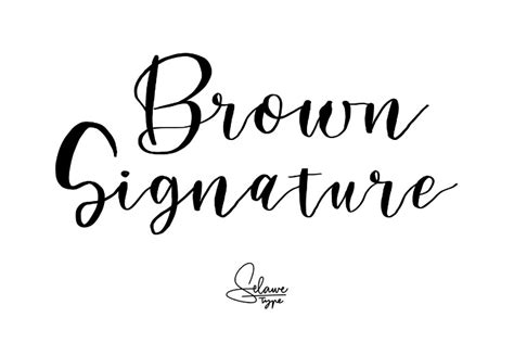 Brown Signature Font by harisprawoto · Creative Fabrica