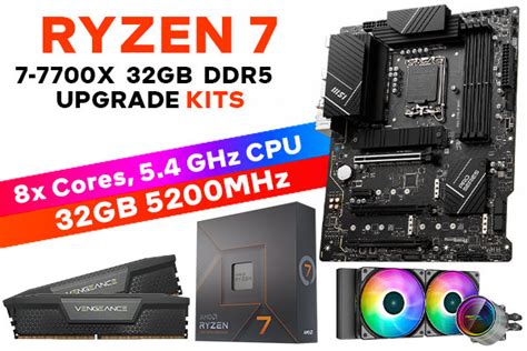 AMD RYZEN 7 7700X PRO B650 P WiFi 32GB DDR5 5200MHz Upgrade Kit