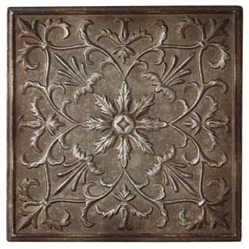 Floral Burst Wall Plaque - Metal Wall Art - Metal Wall Decor - Metal ...