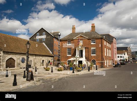 Uk Dorset Poole Old Town Quay Waterfront Museum And Old Custom House