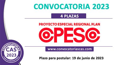 Plan Copesco Cas Plazas Administraci N Contabilidad Derecho