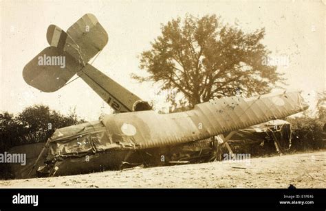 World War One Aircraft crash Stock Photo - Alamy