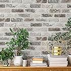 Paintable Brick Effect Wallpaper In White Full Roll Amazon Co Uk