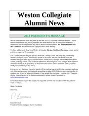 (2013) Weston Collegiate Alumni News : Free Download, Borrow, and ...