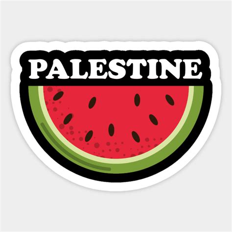 palestine watermelon - Free Palestine Watermelon - Sticker | TeePublic