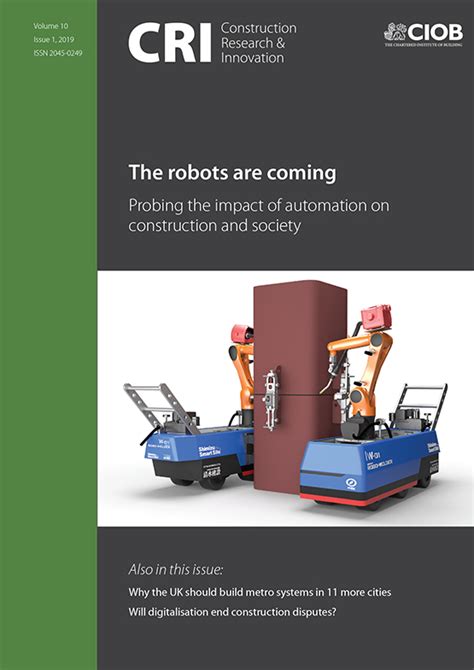 The Robots Are Coming Probing The Impact Of Automation On Construction