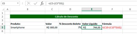 Formula No Excel Para Calcular Percentual De Desconto Design Talk