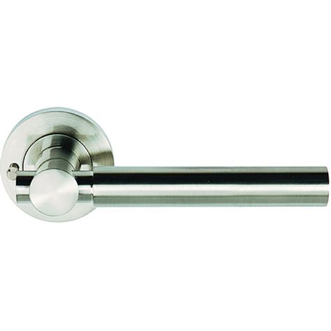 Astro Privacy Door Handle Satin Nickel Selco