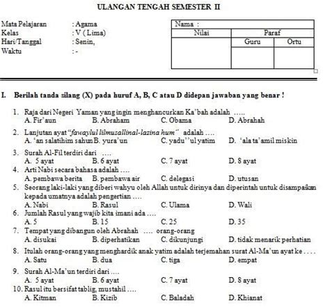 Contoh Soal Dan Jawaban Asesmen Kompetensi Minimum