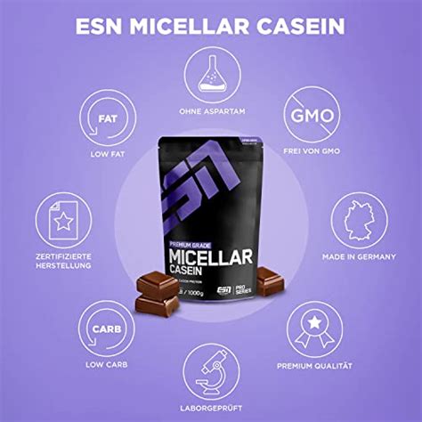 Esn Micellar Casein 1000g Standbeutel Kaufen Einfach Low Carb