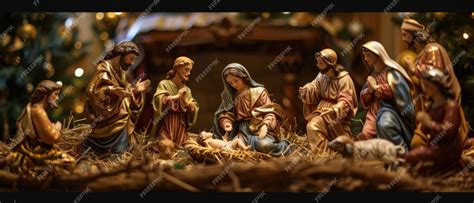 Premium Photo | Blessed Arrival A Christmas Nativity Scene Capturing the Moment of Baby Jesus Birth