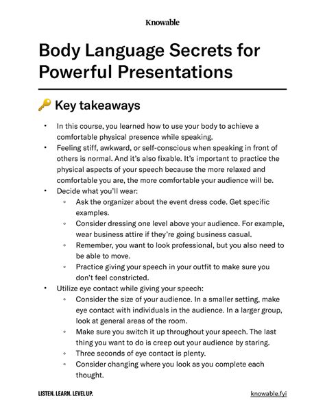 29 [xf] Body Language Secrets For Powerful Presentations Body