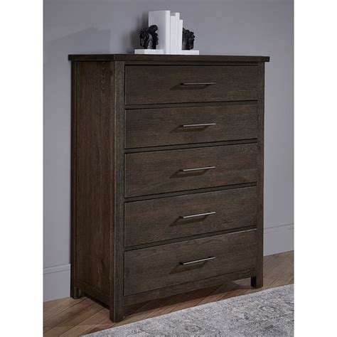 Vaughan Bassett Dovetail Bedroom 750 115 Rustic 5 Drawer Chest