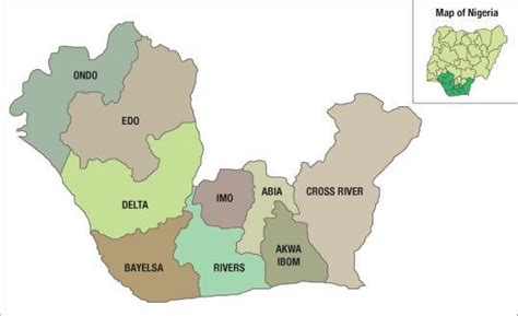 Map of the Niger Delta region. | Download Scientific Diagram