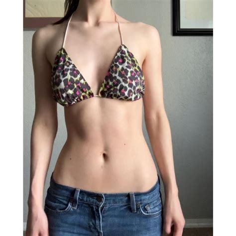 Y2K Colorful Cheetah Print String Bikini Trina Turk Depop