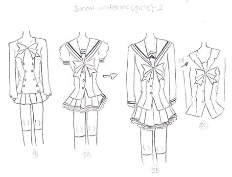 Anime School Uniform Drawing at PaintingValley.com | Explore collection of Anime School Uniform ...