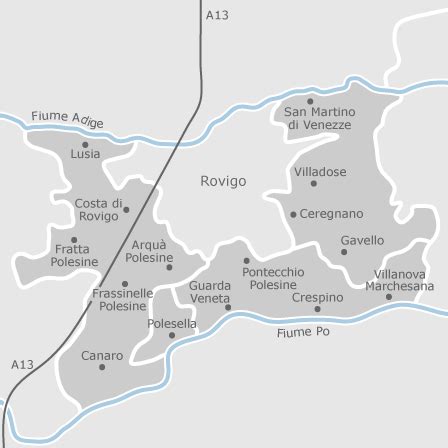 Mappa Di Medio Polesine Rovigo Comuni Con Annunci Di Case In Vendita