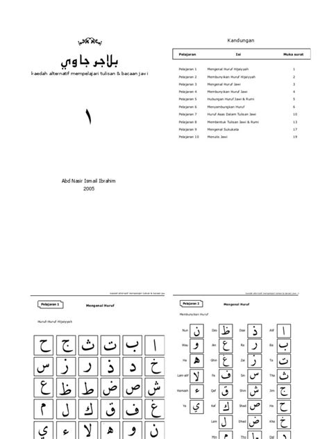 Persamaan Huruf Jawi Dan Rumi Pendidikan Islam Bersama Ummu Padanan