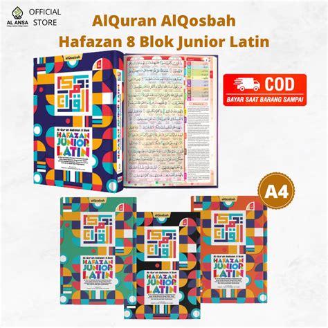 Jual Mushaf Al Quran Alqosbah Hafazan 8 Blok Junior Perkata Latin