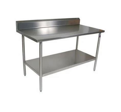 Silver Stainless Steel S S Work Table With 2 U S At Rs 32000 In Mumbai