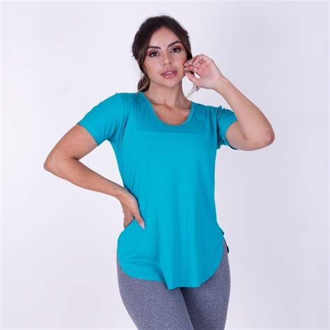 Blusa Long Line Silk Nas Costas Karina F Sico Fitness