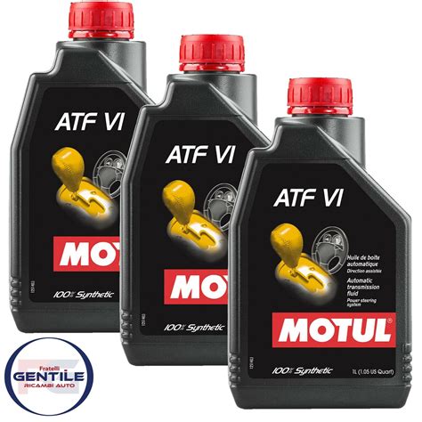 MOTUL Atf VI Oil Power Steering Transmissions Automatic Reducers 3 Lt