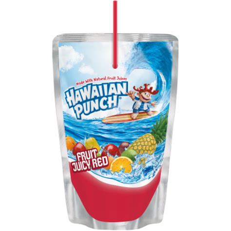 Hawaiian Punch Fruit Juicy Red Pouches 10 Count 10 Ct 6 Fl Oz Kroger