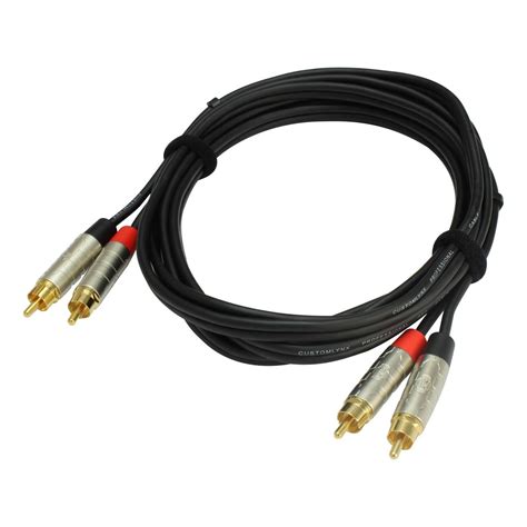 Rean Neutrik Twin Rca Phono Cable 3 Metre Gear4music