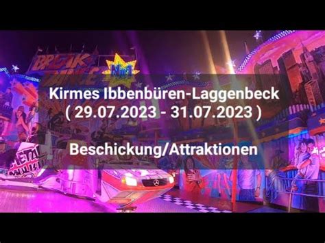 Kirmes Ibbenbüren Laggenbeck 29 07 2023 31 07 2023 Beschickung