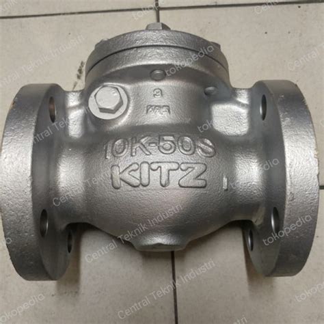 Jual Swing Check Valve Kitz Cast Iron Flange Jis 10k8 Inch Dn 200 Jakarta Barat Central