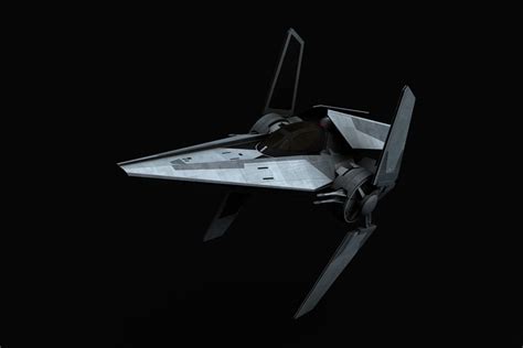 3D model Star Wars Galactic Empire V-wing starfighter