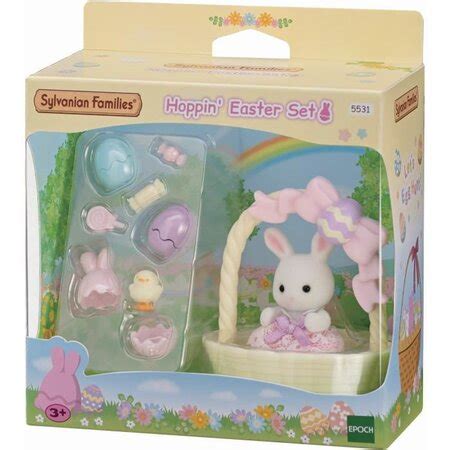 Sylvanian Families Le Coffret De P Ques Et B B Lapin Blanc Pour Enfant