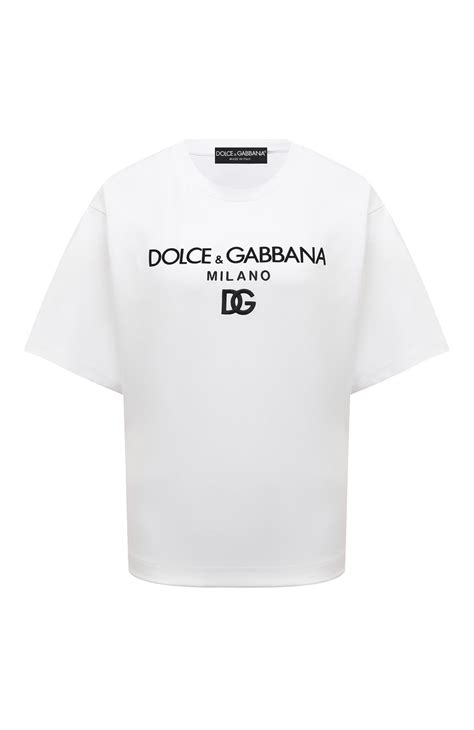 Женская белая футболка DOLCE & GABBANA купить в интернет-магазине ЦУМ ...