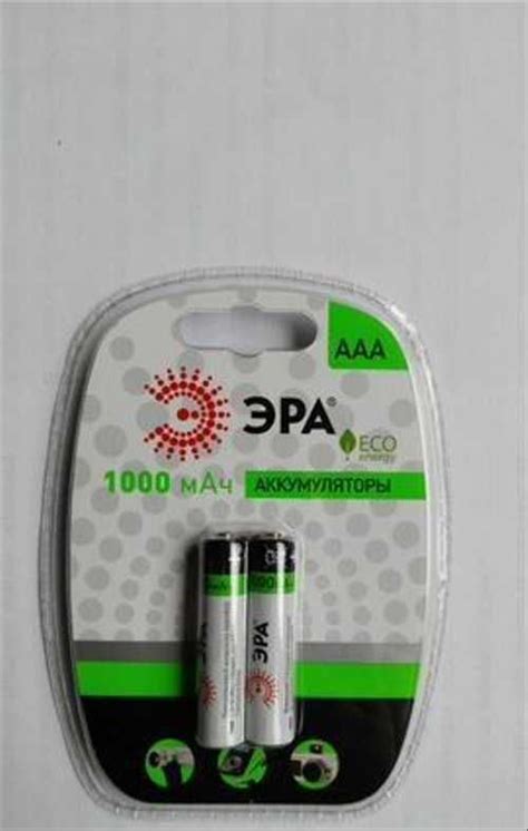 Аккумулятор ааа Ni-Mh эра Eco Energy, 1000 мАч | Festima.Ru ...