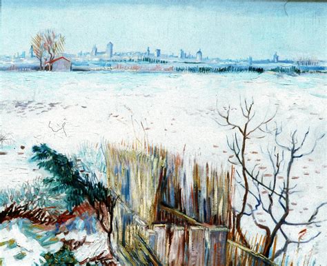 Snowy Landscape With Arles In The Background 1888 Vincent Van Gogh