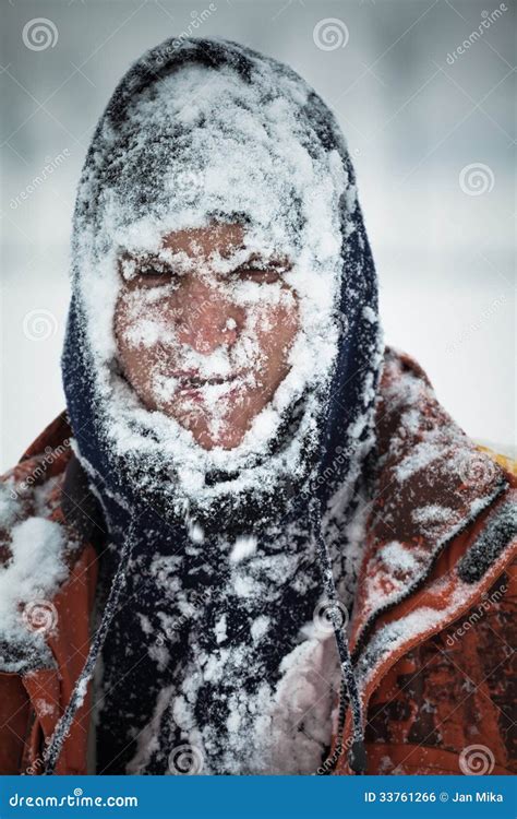 Man In Snow Royalty Free Stock Image - Image: 33761266