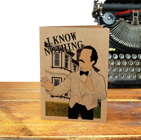 Fawlty Towers Manuel I Know Nothing Greeting Card Etsy