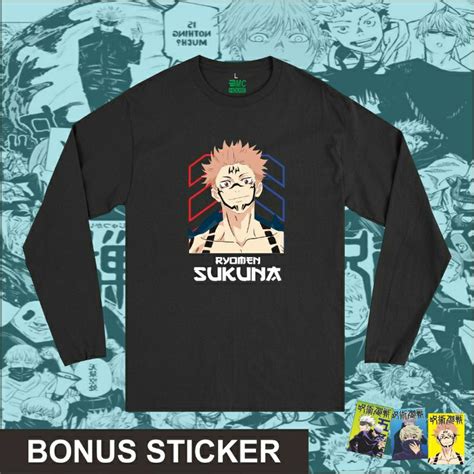 Jual Kaos Ryomen Sukuna Jujutsu Kaisen Anime Manga Jepang Lengan